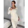 Šaty úpletové dlouhý rukáv dámské (S/M ONE SIZE) ITALSKÁ MÓDA IMWAE238177/DUR