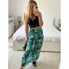Kalhoty harémky letní dlouhé dámské Esme (S/M ONE SIZE) ITALSKÁ MÓDA IMM239535UNVZ-6/DUR (Velikost S/M/L, Barva zelená)