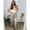 Kalhoty letní dlouhé dámské nadrozměr (54/56 ONE SIZE) ITALSKÁ MÓDA IMWEC24GITA/DUR (Velikost 54/56, Barva Černá)