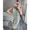 Šaty letní krátké bez rukávu dámské (M/L, XL/2XL)  IMB24D2202/DUR (Velikost M/L, Barva Černá)