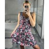 Šaty letní krátké bez rukávu dámské (M/L, XL/2XL)  IMB24D2202/DUR (Velikost M/L, Barva Černá)