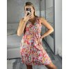 Šaty letní krátké bez rukávu dámské (M/L, XL/2XL)  IMB24D2202/DUR (Velikost M/L, Barva Černá)