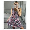 Šaty letní krátké bez rukávu dámské (M/L, XL/2XL)  IMB24D2202/DUR (Velikost M/L, Barva Černá)