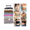 Croptop bez rukávu dámský (S/M ONE SIZE) ITALSKÁ MÓDA IMPMD248117/DUR (Velikost S/M/L, Barva bílá)