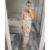 Šaty letní dlouhé bez rukávu dámské (M/L, XL/2XL)  IMB24D2212/DUR (Velikost M/L, Barva bílá)