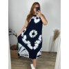 Šaty bez rukávu dámské nadrozměr (M-4XL) HAG24Y67/DUR (Velikost 3XL/4XL, Barva Černá)