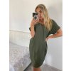 Šaty volnočasové oversize krátký rukáv dámské letní nadrozměr (44/48) ONE SIZE) ITALSKá MODA IM723POLY/DU (Velikost 44/46, Barva Černá)
