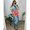 Šaty letní dlouhé riflové na ramínka dámské (M/L/XL ONE SIZE) ITALSKÁ MÓDA IMWGS24534/DUR (Velikost L/XL, Barva modrá)
