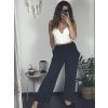 Kalhoty viskoza  dlouhé letní dámské (S/M/L ONE SIZE) ITALSKá MODA IM724GOJA/DUR (Velikost M/L, Barva bílá)