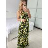 Šaty dlouhé bez rukávu letní icecool dámské (S/M/L ONE SIZE) ITALSKÁ MÓDA IMM22M2942-19/DUR (Velikost M/L, Barva Černá)