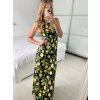 Šaty dlouhé bez rukávu letní icecool dámské (S/M/L ONE SIZE) ITALSKÁ MÓDA IMM22M2942-19/DUR (Velikost M/L, Barva Černá)