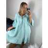 Šaty letní mušelínové carmen dámské (52/54/56 ONE SIZE) ITALSKÁ MÓDA IM424365/DU (Velikost 54/56, Barva bílá)