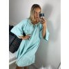 Šaty letní mušelínové carmen dámské (52/54/56 ONE SIZE) ITALSKÁ MÓDA IM424365/DU (Velikost 54/56, Barva bílá)