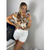Tunika icecool krátký rukávu dámská (S/M ONE SIZE) ITALSKÁ MÓDA IMM24M5528A/DUR (Velikost S/M/L, Barva červená)