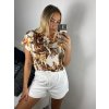 Tunika icecool krátký rukávu dámská (S/M ONE SIZE) ITALSKÁ MÓDA IMM24M5528A/DUR (Velikost S/M/L, Barva červená)