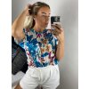 Tunika icecool krátký rukávu dámská (S/M ONE SIZE) ITALSKÁ MÓDA IMM24M5528A/DUR (Velikost S/M/L, Barva červená)