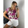 Tunika icecool krátký rukávu dámská (S/M ONE SIZE) ITALSKÁ MÓDA IMM24M5528A/DUR (Velikost S/M/L, Barva červená)