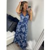 Šaty dlouhé letní na ramínka dámské (S/M ONE SIZE) ITALSKÁ MÓDA IMPSH244664A/DUR (Velikost S/M/L, Barva modrá)