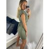 Šaty letní krátký rukáv dámské (S/M ONE SIZE) ITALSKÁ MÓDA  IMM23M6429B/DU (Velikost S/M/L, Barva Černá)