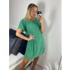 Šaty oversize letní krátký rukáv icecool dámské (S/M/L ONE SIZE) ITALSKÁ MÓDA IMM24M6742D/DUR (Velikost M/L, Barva Černá)