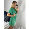 Šaty oversize letní krátký rukáv icecool dámské (S/M/L ONE SIZE) ITALSKÁ MÓDA IMM24M6742D/DUR (Velikost M/L, Barva Černá)