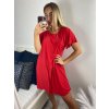 Šaty oversize letní krátký rukáv icecool dámské (S/M/L ONE SIZE) ITALSKÁ MÓDA IMM24M6742D/DUR (Velikost M/L, Barva Černá)