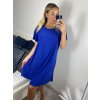Šaty oversize letní krátký rukáv icecool dámské (S/M/L ONE SIZE) ITALSKÁ MÓDA IMM24M6742D/DUR (Velikost M/L, Barva Černá)