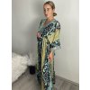 Šaty letní indické krátký rukáv dámské (S/M/L ONE SIZE) INDICKÁ MÓDA IMM24MAVIVA-6/DU (Velikost M/L, Barva Černá)
