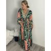 Šaty letní indické krátký rukáv dámské (S/M/L ONE SIZE) INDICKÁ MÓDA IMM24MAVIVA-12/DU (Velikost M/L, Barva Černá)