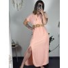 Šaty letní košilové s páskem krátký rukáv dámské (S/M/L ONE SIZE) ITALSKá MóDA IM424486/DR (Velikost M/L, Barva zelená mintova)