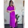 Šaty letní košilové s páskem krátký rukáv dámské (S/M/L ONE SIZE) ITALSKá MóDA IM424486/DR (Velikost M/L, Barva zelená mintova)