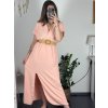 Šaty letní košilové s páskem krátký rukáv dámské (S/M/L ONE SIZE) ITALSKá MóDA IM424486/DR (Velikost M/L, Barva zelená mintova)