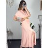 Šaty letní košilové s páskem krátký rukáv dámské (S/M/L ONE SIZE) ITALSKá MóDA IM424486/DR (Velikost M/L, Barva zelená mintova)