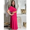 Šaty letní košilové s páskem krátký rukáv dámské (S/M/L ONE SIZE) ITALSKá MóDA IM424486/DR (Velikost M/L, Barva zelená mintova)