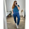 Kalhoty bavlněné dámské nadrozměr (XL/2XL/3XL ONE SIZE) ITALSKá MóDA IM4242082/DR