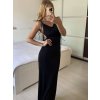 Šaty dlouhé letní elegantní na ramínka dámské (S/M ONE SIZE) ITALSKÁ MÓDA IMPBB24H6536/DU (Velikost S/M/L, Barva béžová)