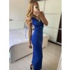 Šaty dlouhé letní elegantní na ramínka dámské (S/M ONE SIZE) ITALSKÁ MÓDA IMPBB24H6536/DU (Velikost S/M/L, Barva béžová)