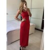 Šaty dlouhé letní elegantní na ramínka dámské (S/M ONE SIZE) ITALSKÁ MÓDA IMPBB24H6536/DU (Velikost S/M/L, Barva béžová)