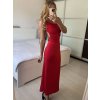 Šaty dlouhé letní elegantní na ramínka dámské (S/M ONE SIZE) ITALSKÁ MÓDA IMPBB24H6536/DU