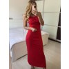 Šaty dlouhé letní elegantní na ramínka dámské (S/M ONE SIZE) ITALSKÁ MÓDA IMPBB24H6536/DU (Velikost S/M/L, Barva béžová)