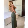 Šaty dlouhé letní elegantní na ramínka dámské (S/M ONE SIZE) ITALSKÁ MÓDA IMPBB24H6536/DU (Velikost S/M/L, Barva béžová)