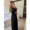 Šaty dlouhé krátký rukáv dámské (S/M/L ONE SIZE) ITALSKÁ MÓDA IMWCN24072/DU