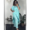 Souprava letní krátký rukáv šaty a kalhoty dámské (S/M ONE SIZE) ITALSKÁ MÓDA IMPSH2424585