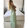 Šaty dlouhé společenské krátký rukáv dámské (S/M ONE SIZE) ITALSKÁ MÓDA IMPSH2420022/DUR (Velikost S/M/L, Barva fialová)