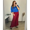 Kalhoty dlouhé dámské nadrozměr (54/56/58 ONE SIZE) ITALSKÁ MÓDA IMWQ24300/DU (Velikost 54/56, Barva Černá)