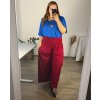 Kalhoty dlouhé dámské nadrozměr (54/56/58 ONE SIZE) ITALSKÁ MÓDA IMWQ24300/DU (Velikost 54/56, Barva Černá)