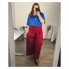 Kalhoty dlouhé dámské nadrozměr (54/56/58 ONE SIZE) ITALSKÁ MÓDA IMWQ24300/DU (Velikost 54/56, Barva Černá)