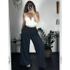Kalhoty dlouhé elegantní dámské (S-L ONE SIZE) ITALSKÁ MÓDA IMPLP2431440165