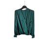 Tunika košile saténová dlouhý rukáv dámská (S/M ONE SIZE) ITALSKÁ MÓDA IMM24M2122/DUR (Velikost S/M/L, Barva bílá)