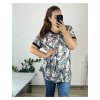 Tunika krátký rukáv dámská nadrozměr (54/56 ONE SIZE) TURECKÁ MODA TME249100-2/DU